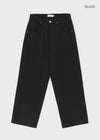(UNISEX) Weirgen Adjuster Buckle Wide Cotton Pants