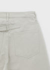 (UNISEX) Weirgen Adjuster Buckle Wide Cotton Pants