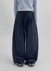Letsho Folding Nylon Banding Two-Way Pants