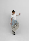 Letsho Folding Nylon Banding Two-Way Pants