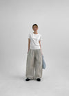 Letsho Folding Nylon Banding Two-Way Pants