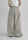 Letsho Folding Nylon Banding Two-Way Pants