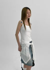 Meloburn Ribbed Strap Sleeveless
