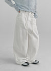 Poje String Carpenter Balloon Cotton Pants