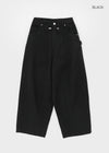 Poje String Carpenter Balloon Cotton Pants