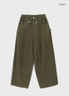 Poje String Carpenter Balloon Cotton Pants