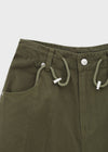 Poje String Carpenter Balloon Cotton Pants