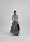 Lyles Semi-Crop Ribbed Halter Sleeveless