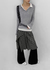 Rotoit Slimfit Collar Long Sleeve T-shirt