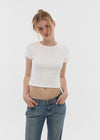 [B-BASIC] Cool Standard Round Crop Short Sleeve T-shirt (2SIZE)