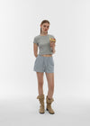 [B-BASIC] Summer Stripe Shorts