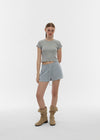 [B-BASIC] Cool Standard Round Crop Short Sleeve T-shirt (2SIZE)