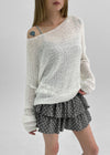 Hello City Boat Neck Summer Knit