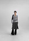 Ouke Pleats Wrap Midi Skirt