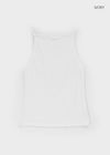 Batzco Ribbed Boat Neck Sleeveless