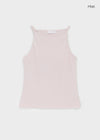 Batzco Ribbed Boat Neck Sleeveless