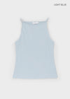 Batzco Ribbed Boat Neck Sleeveless