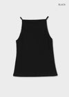Batzco Ribbed Boat Neck Sleeveless