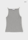 Batzco Ribbed Boat Neck Sleeveless
