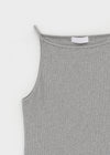 Batzco Ribbed Boat Neck Sleeveless