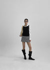 Three-Tita Low Waist Mini Skirt