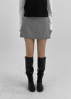 Three-Tita Low Waist Mini Skirt