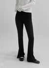 Kumma Button Ribbed Bootcut Leggings