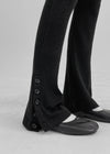 Kumma Button Ribbed Bootcut Leggings
