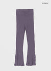 Kumma Button Ribbed Bootcut Leggings