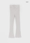 Kumma Button Ribbed Bootcut Leggings