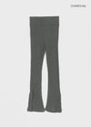Kumma Button Ribbed Bootcut Leggings