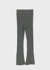 Kumma Button Ribbed Bootcut Leggings