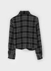 Kadoring Cut-Off Frill Check Shirt