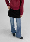 Three-Tita Low Waist Mini Skirt