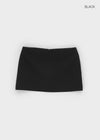 Three-Tita Low Waist Mini Skirt
