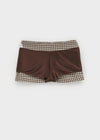 Three-Tita Low Waist Mini Skirt