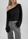 Bulvet Boatneck Cropped Knit
