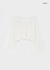 Bulvet Boatneck Cropped Knit