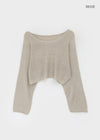 Bulvet Boatneck Cropped Knit