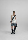 Lakuo Washed Denim Shorts