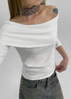 Ogunut Off-Shoulder 3/4 Sleeve T-shirt