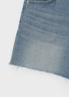 [B-DENIM] CUTTING HALF SHORTS 043