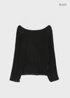 Enroel Loose-Fit Boat Neck Summer Knit