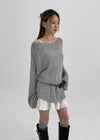 Pleff Loose-Fit Boat Neck Knit