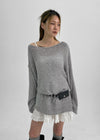 Pleff Loose-Fit Boat Neck Knit