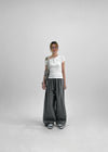 Pigrem Asymmetric Button T-Shirt