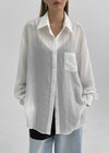 Colletz Sheer Loose-Fit Shirt