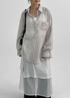 Colletz Sheer Loose-Fit Shirt