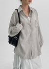 Colletz Sheer Loose-Fit Shirt