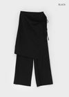 Ssein Wrap Skirt Layered Pants